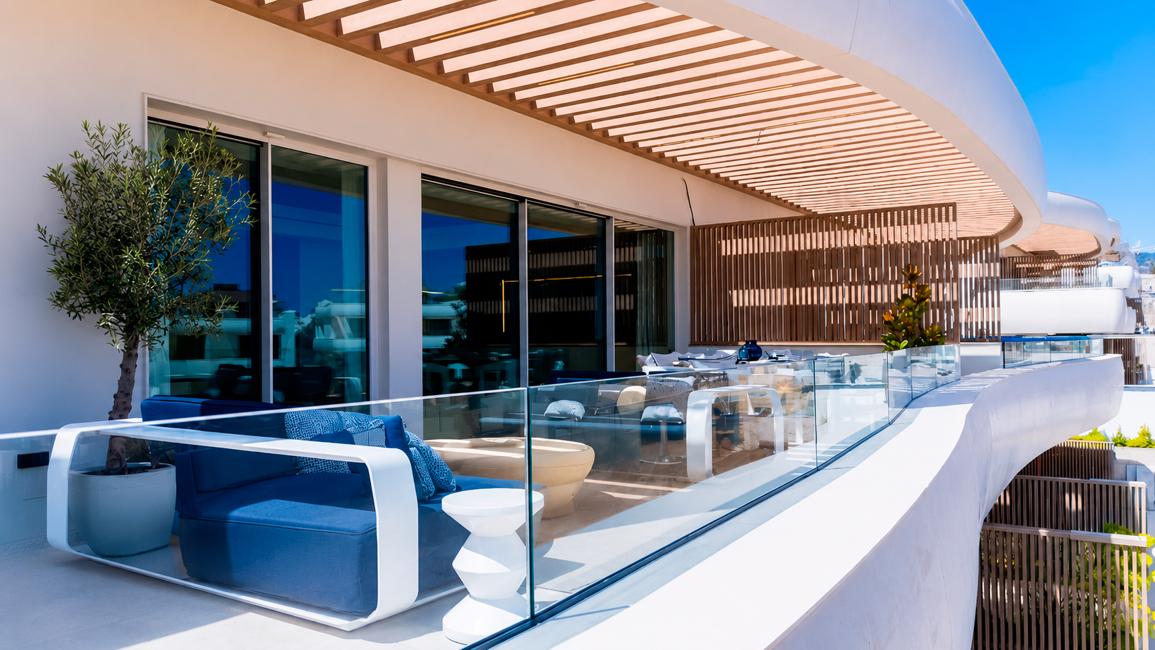 barandilla vidrio exterior Dunique Marbella